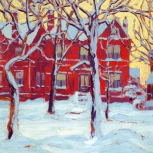 Lawren Harris - Lake Superior And Red Houses